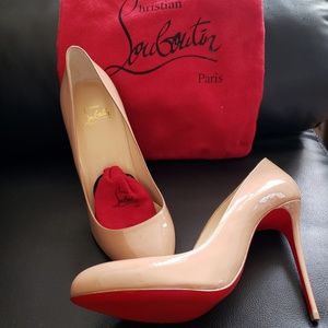 Christian Louboutin Merci Allen 100 Nude Shoes